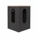 Ensemble lave-mains d'angle avec vasque, robinet et armoire de toilette