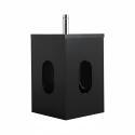 Ensemble lave-mains angle suspendu avec robinet et armoire d'angle décor chêne