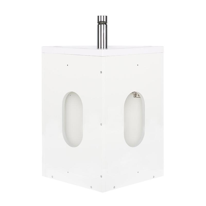 Meuble lave-mains d'angle suspendu avec vasque résine