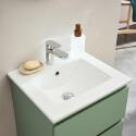 Meuble simple vasque suspendu 45cm - avec plan vasque céramique