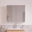 Armoire de toilette double miroir - Rangement haut faible profondeur 60x60cm