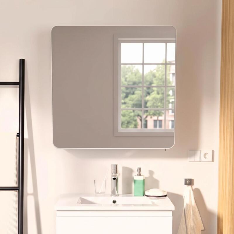 Armoire de toilette blanche 60cm - 1 porte