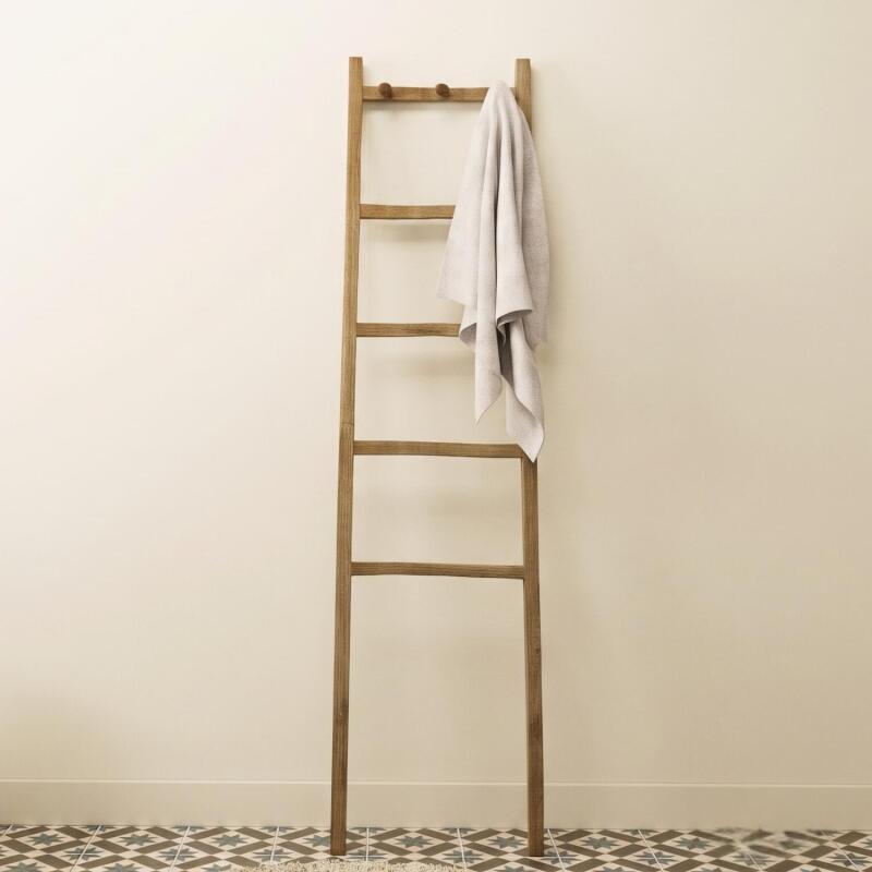 Echelle porte serviette 170cm en chêne massif
