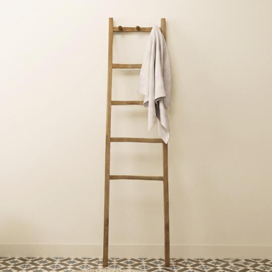 Echelle porte serviette 170cm en chêne massif