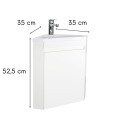 Ensemble lave-mains d'angle suspendu avec vasque résine et robinet chromé