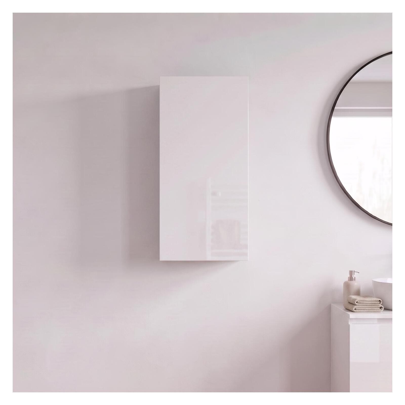 Meuble de rangement - Meuble haut 1 porte - Faible profondeur