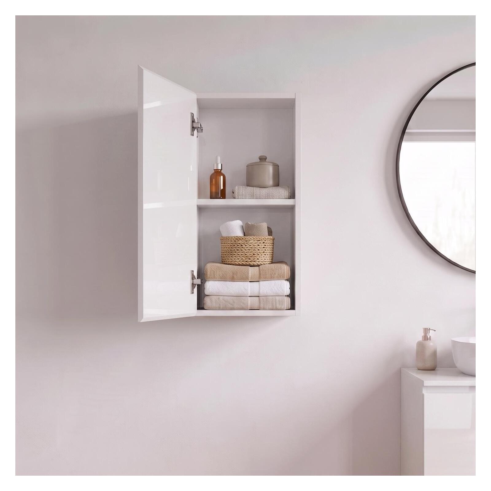 Meuble de rangement - Meuble haut 1 porte - Faible profondeur