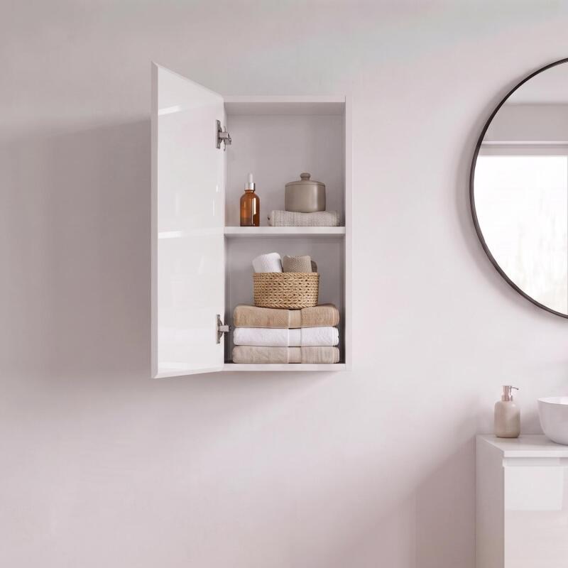Meuble de rangement - Meuble haut 1 porte - Faible profondeur