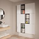 Meuble de rangement - Meuble haut 1 porte - Faible profondeur