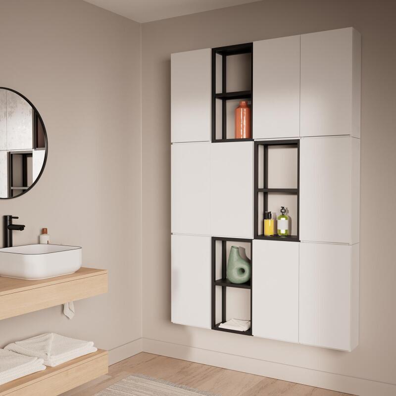 Meuble de rangement - Meuble haut 1 porte - Faible profondeur