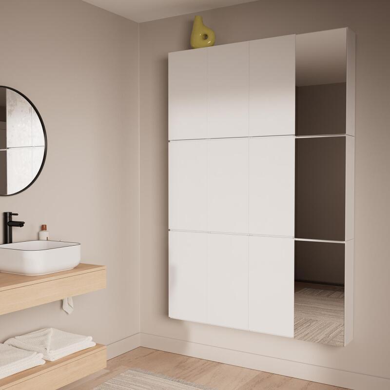 Meuble de rangement - Meuble haut 1 porte - Faible profondeur