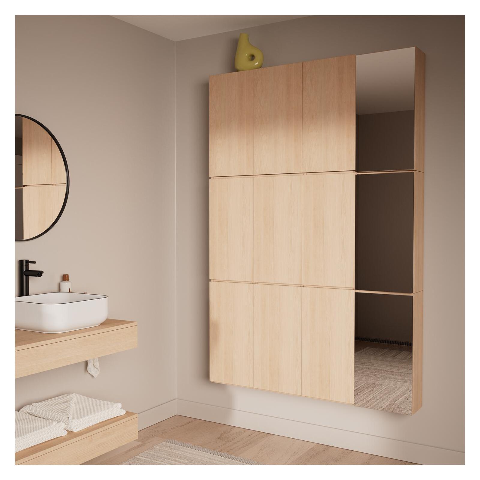 Meuble de rangement - Meuble haut 1 porte - Faible profondeur