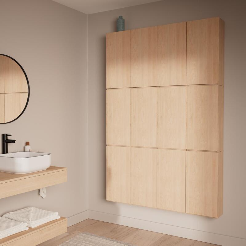Meuble de rangement - Meuble haut 1 porte - Faible profondeur