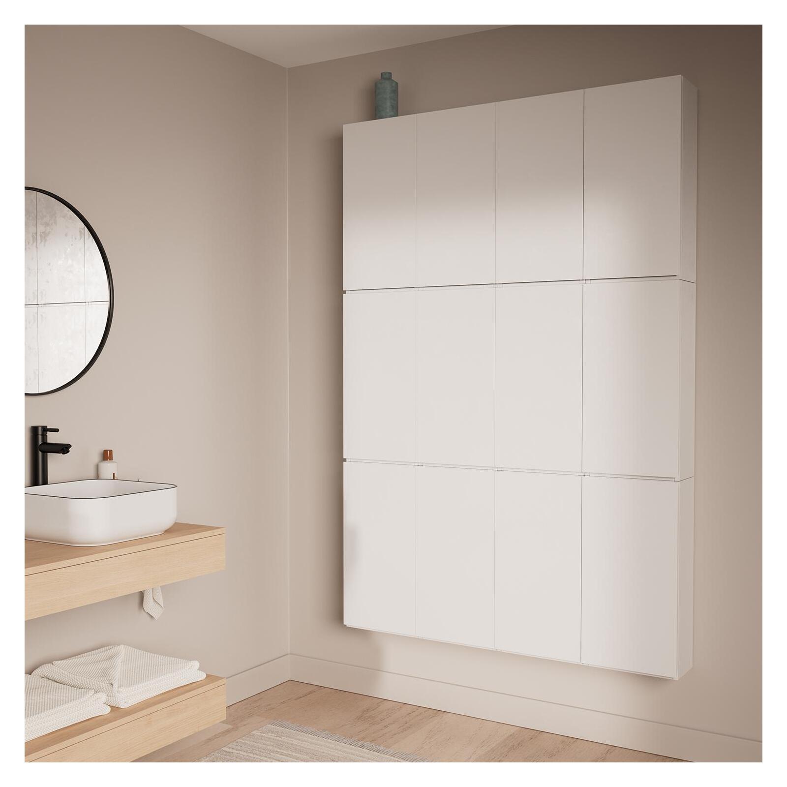 Meuble de rangement - Meuble haut 1 porte - Faible profondeur