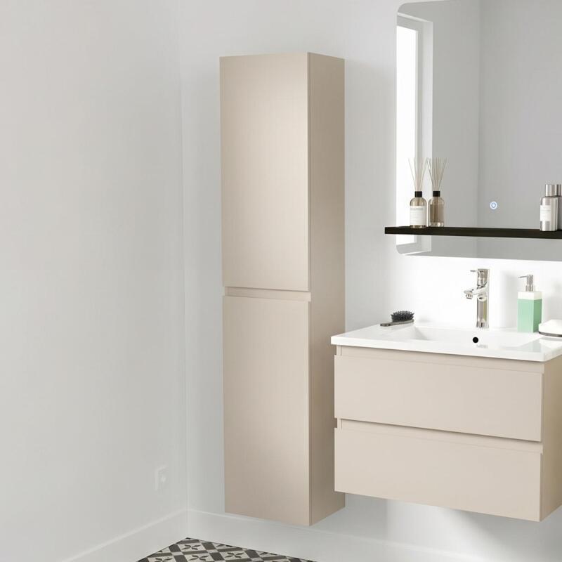 Colonne de salle de bain suspendue 140 cm