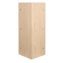 Ensemble lave-mains d'angle suspendu avec vasque résine et robinet chromé et armoire d'angle