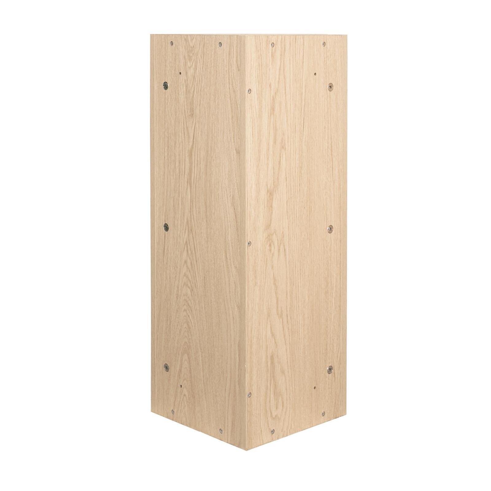 Ensemble lave-mains d'angle suspendu avec vasque résine et robinet chromé et armoire d'angle
