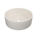 Vasque à poser ronde en béton travertin gris 39cm