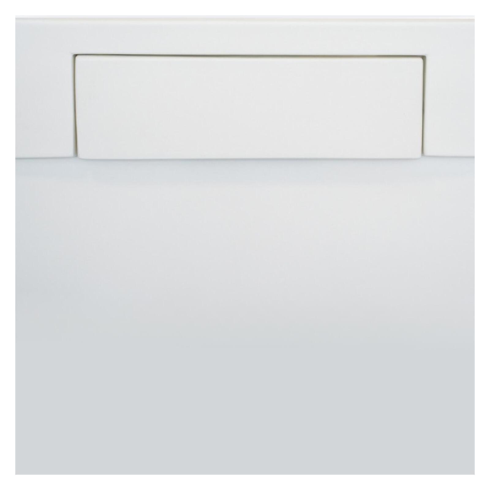 Receveur de douche en résine lisse antidérapant - extra-plat blanc - Bonde incluse