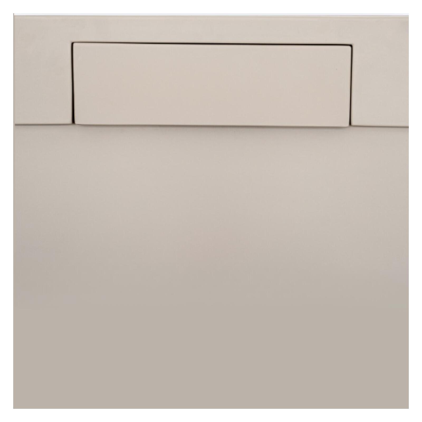 Receveur de douche en résine lisse antidérapant - extra-plat sable - Bonde incluse