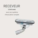 Receveur de douche en résine lisse antidérapant - extra-plat blanc - Bonde incluse