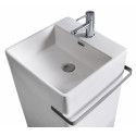 Lavabo colonne  blanc céramique H85 ACTA