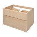 Meuble salle de bain 80 cm à suspendre chêne ENIO Meuble salle de bain 80 cm à suspendre chêne ENIO