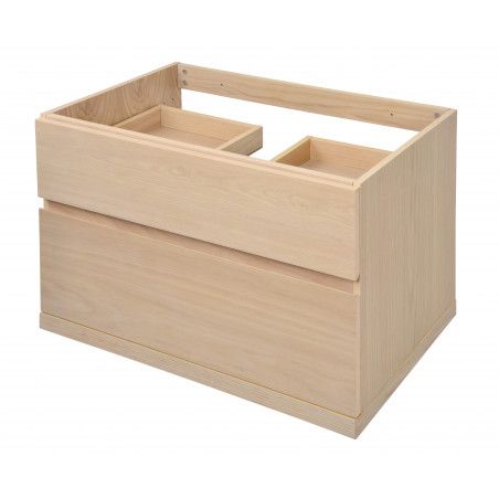 Meuble salle de bain 80 cm à suspendre chêne ENIO Meuble salle de bain 80 cm à suspendre chêne ENIO