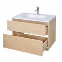 Meuble salle de bain 80 cm à suspendre chêne ENIO Meuble salle de bain 80 cm à suspendre chêne ENIO