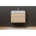 Meuble salle de bain 80 cm à suspendre chêne ENIO Meuble salle de bain 80 cm à suspendre chêne ENIO
