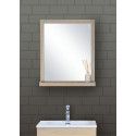 Miroir salle de bain L60 x H70 cm chêne ENIO