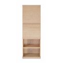 Ensemble salle de bain chêne 120 cm meuble + vasque + 2 miroirs + demi-colonne ENIO