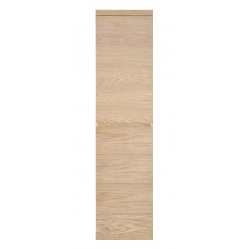Ensemble salle de bain chêne 120 cm meuble + vasque + 2 miroirs + colonne ENIO