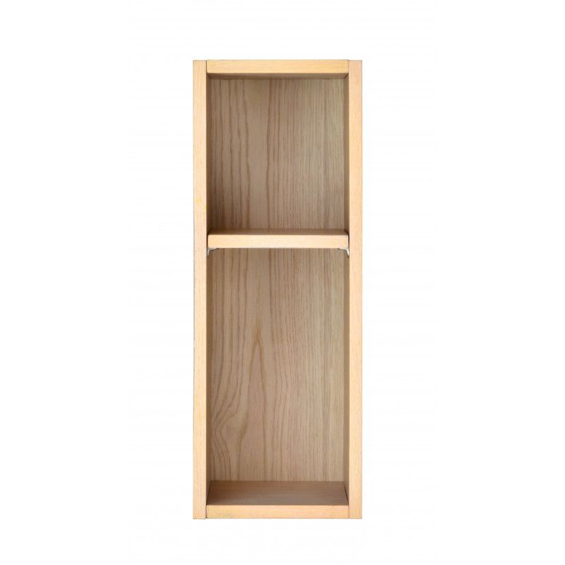 Ensemble salle de bain chêne 140 cm meuble + vasque + 2 miroirs ENIO