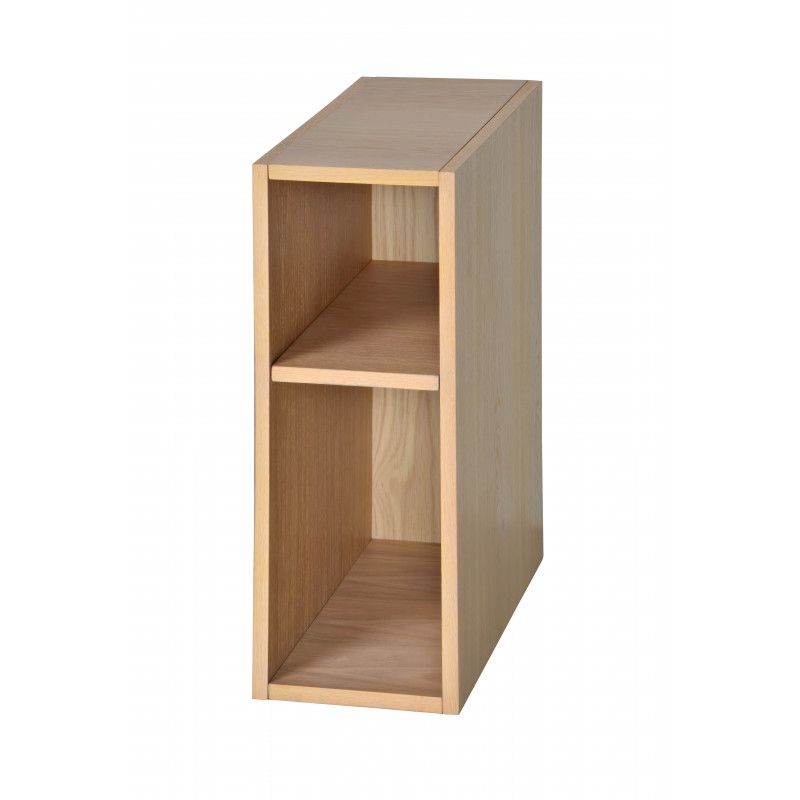 Ensemble salle de bain chêne 140 cm meuble + vasque + 2 miroirs ENIO