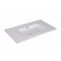 Ensemble salle de bain chêne 2 meubles 80 cm + 2 miroirs + 1 module rangement ENIO Ensemble salle de bain chêne 2 meubles 80 cm + 2 miroirs + 1 module rangement ENIO