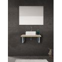 Plan suspendu pour vasque 60 cm chêne + 2 équerres MOON Plan suspendu pour vasque 60 cm chêne + 2 équerres MOON
