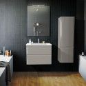Miroir Salle De Bain Avec Éclairage LED L60 x H80 JULIA Miroir Salle De Bain Avec Éclairage LED L60 x H80 JULIA