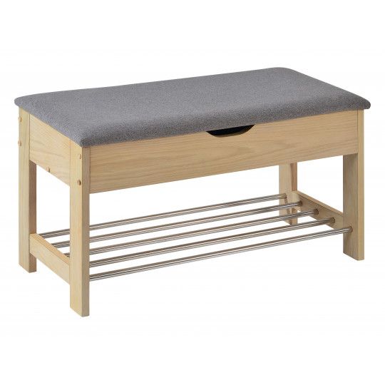 Banc Coffre Rangement L80 x H46 x P35 cm Enzo
