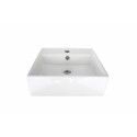 Plan Vasque Suspendu pour Salle de Bain 60 cm béton MOON + Vasque NINO + 2 équerres