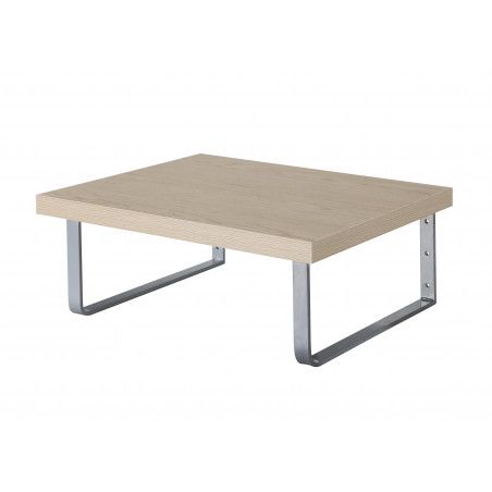 Plan suspendu pour vasque 60 cm chêne + 2 équerres MOON Plan suspendu pour vasque 60 cm chêne + 2 équerres MOON