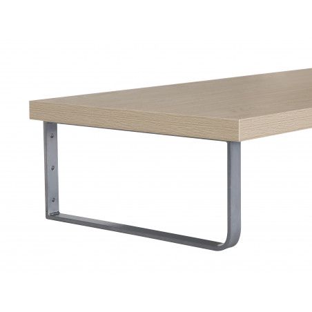 Plan suspendu pour vasque 60 cm chêne + 2 équerres MOON Plan suspendu pour vasque 60 cm chêne + 2 équerres MOON