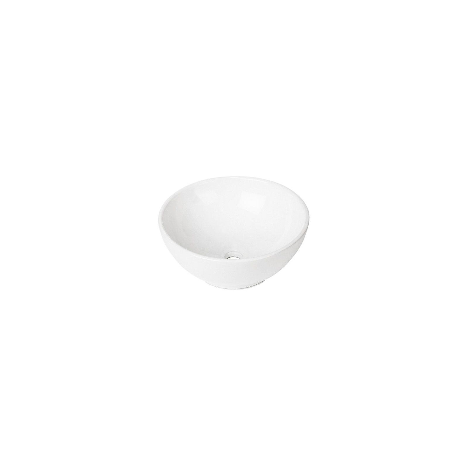 Vasque blanche à poser en céramique Ø40 OMA