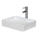 Vasque Salle de bain à poser Céramique Blanche L47 x P36 x H12 cm ROMY