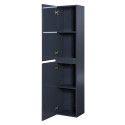 Colonne Salle de Bain Gris Anthracite à suspendre 140 cm SORRENTO