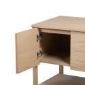 Ensemble de Salle De Bain Meuble Chêne 70 cm + Colonne de rangement Chêne 145 cm ATOLL + Miroir