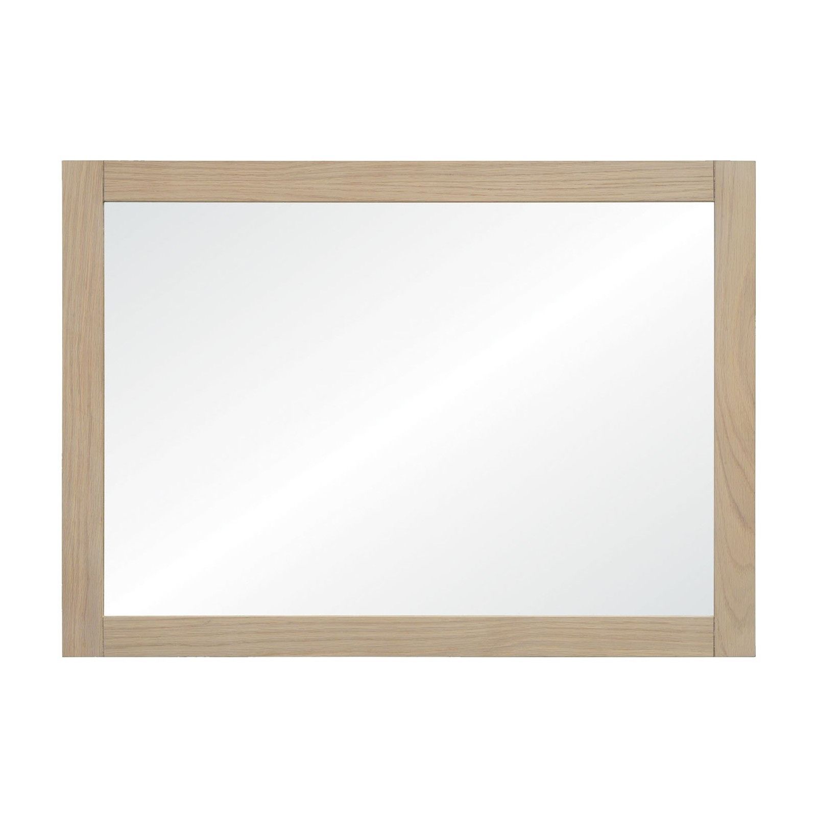 Ensemble de Salle De Bain Meuble Chêne 70 cm + Colonne de rangement Chêne 145 cm ATOLL + Miroir Ensemble de Salle De Bain Meuble Chêne 70 cm + Colonne de rangement Chêne 145 cm ATOLL + Miroir