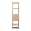 Ensemble de Salle De Bain Meuble Chêne 120 cm + Colonne de rangement Chêne 145 cm ATOLL