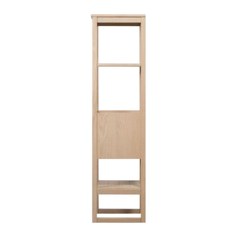 Ensemble de Salle De Bain Meuble Chêne 120 cm + Colonne de rangement Chêne 145 cm ATOLL