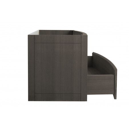 Meuble salle de bain à suspendre 80 cm noir TIGA Meuble salle de bain à suspendre 80 cm noir TIGA